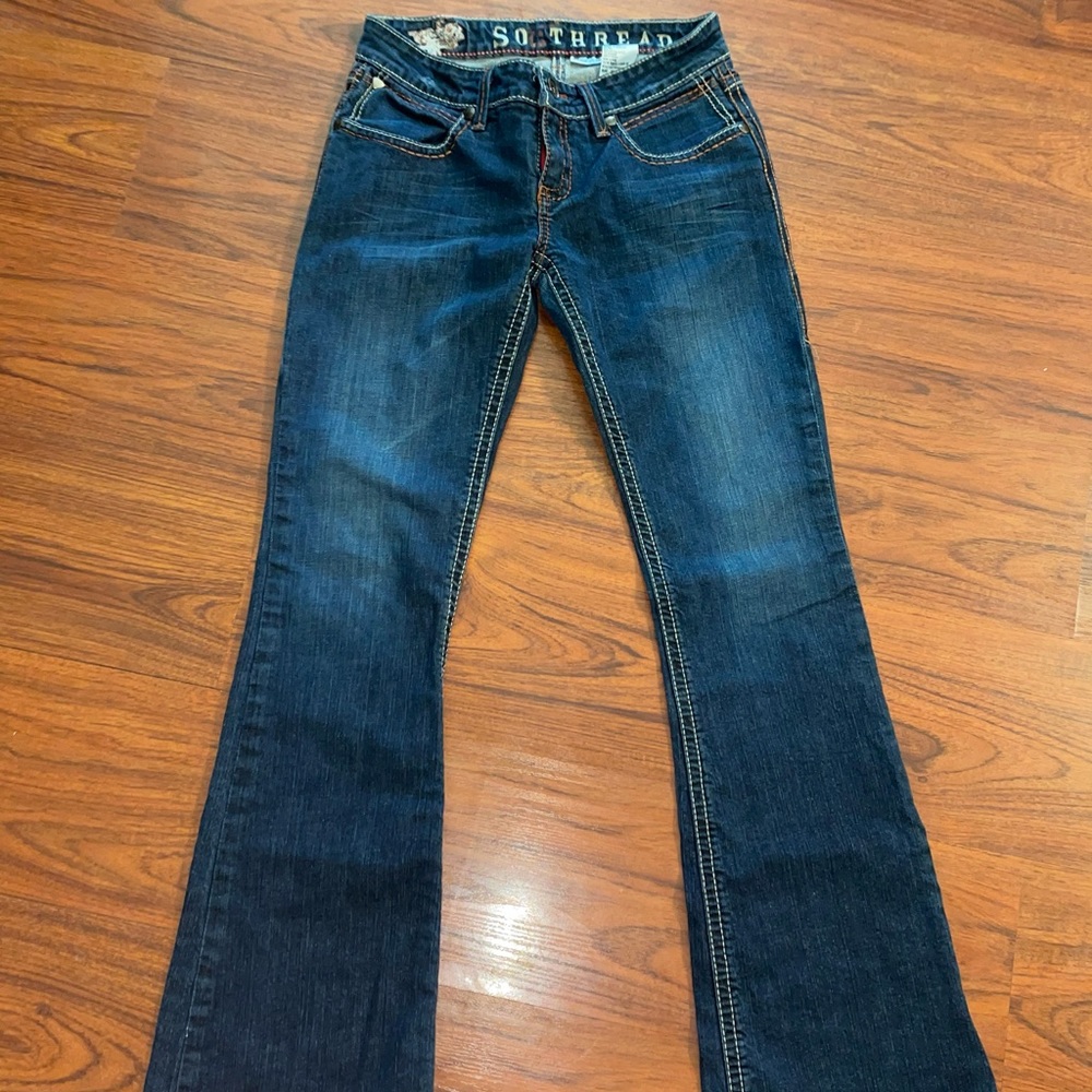 So Thread Bootcut jeans